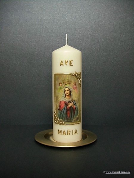 Marienkerze "Ave Maria", klein