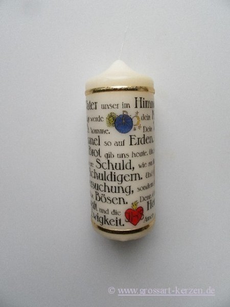 Religiöse Kerze "Vater unser im Himmel"