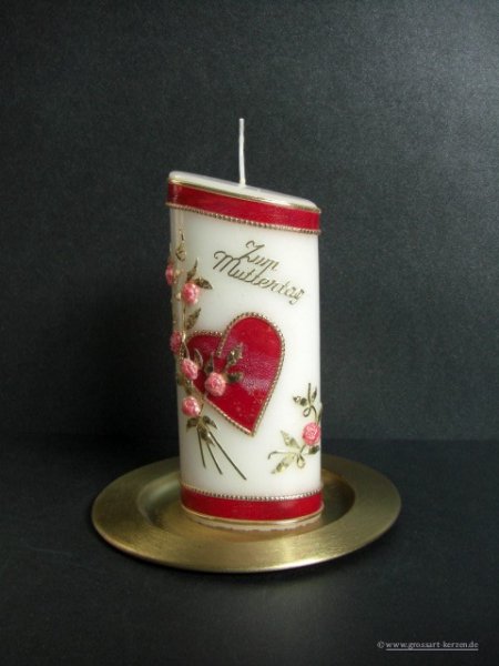 Muttertagskerze "Zum Muttertag"