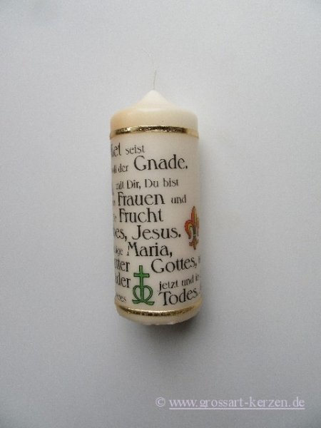 Religiöse Kerze "Vater unser im Himmel"