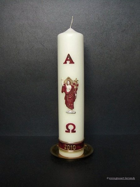 Ostertischkerze "Auferstandener Heiland"