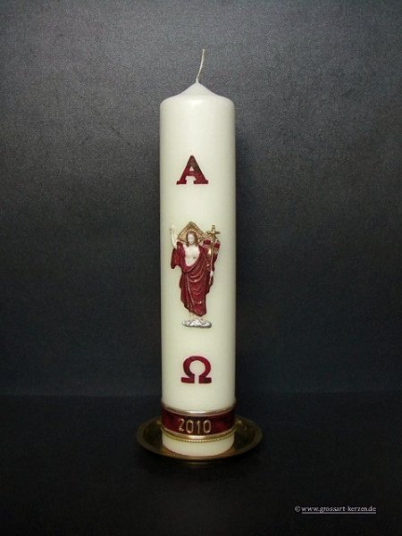 Ostertischkerze "Auferstandener Heiland"