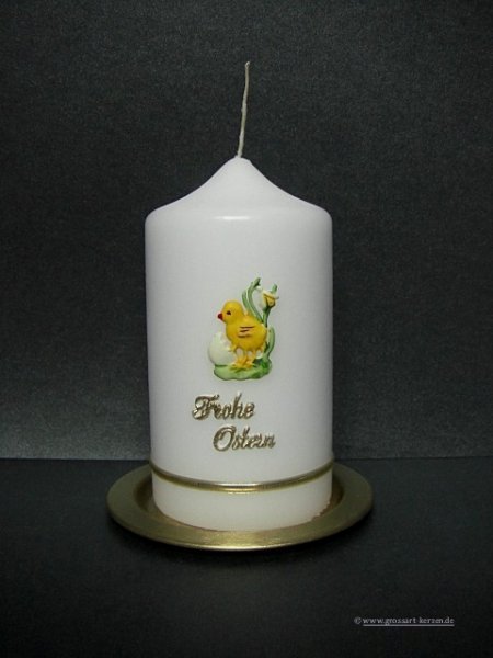 Osterkerze "Küken"  Frohe Ostern