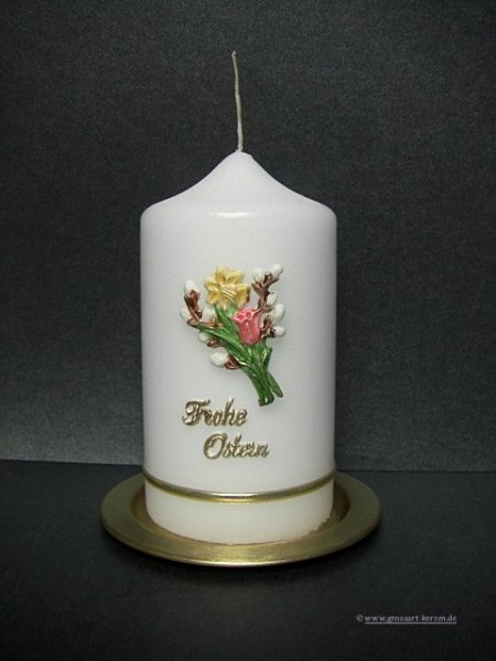 Osterkerze "Blumenstrauß"