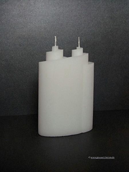 Kerzenrohling Sonderform "Doppelspirale"