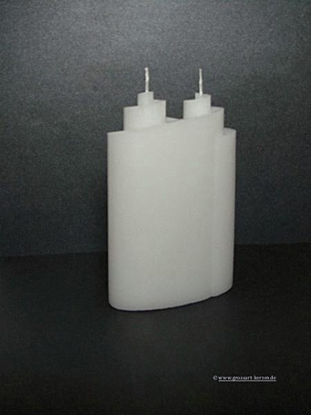 Kerzenrohling Sonderform "Doppelspirale"