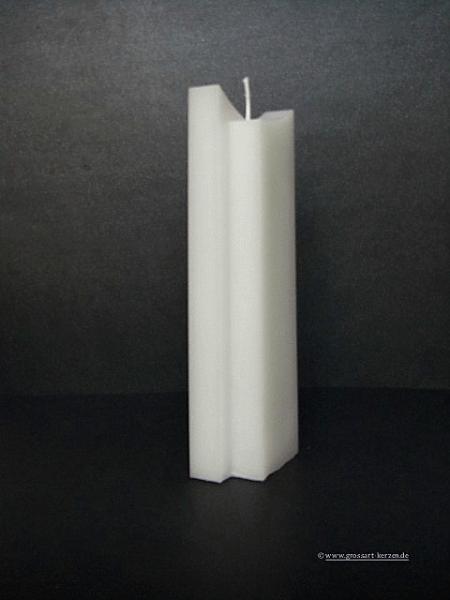 Kerzenrohling Sonderform "Zweispitz"