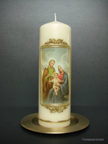 Religiöse Motivkerze