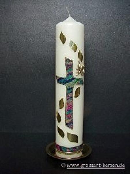 Taufkerze "Regenbogen"