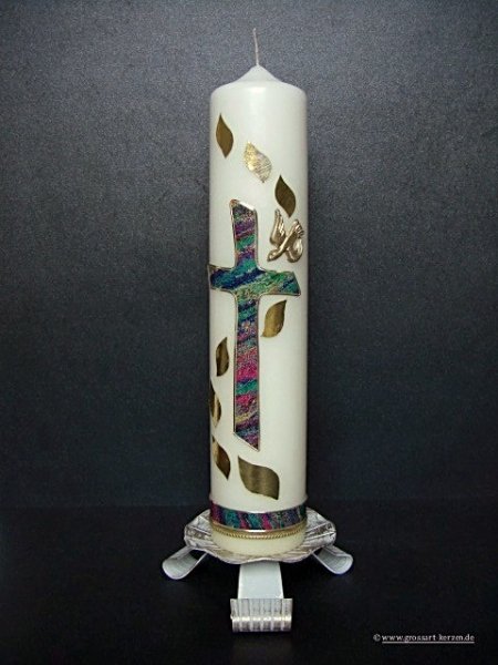Taufkerze "Regenbogen"