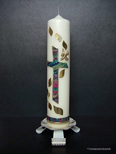 Taufkerze "Regenbogen"