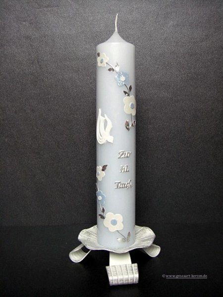 Taufkerze - Geburtskerze "Babyblau"