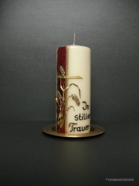 Trauerkerze  "in stiller Trauer"
