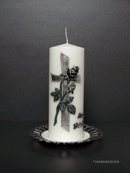 Trauerkerze  "zum Gedenken"