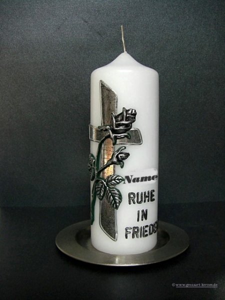 Trauerkerze  "zum Gedenken"