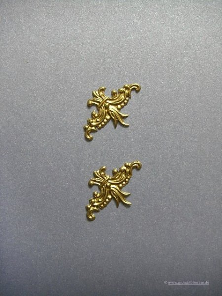 Verzierwachs, Barock Ecke 2er Set