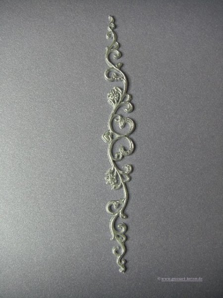 Verzierwachs, Wachsbordüre, Borte silber