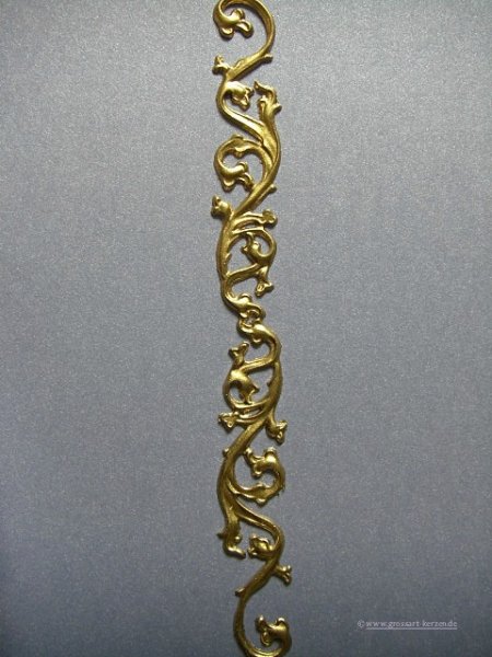 Verzierwachs, Wachsbordüre, Borte 200x20 gold