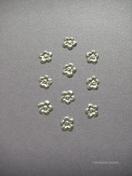 Verzierwachs, Wachsmotiv, Blümchen 10er Set
