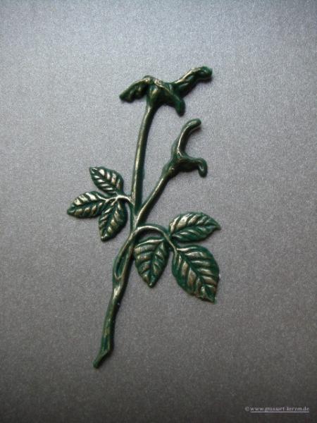 Verzierwachs, Wachsmotiv, Rosengrün groß