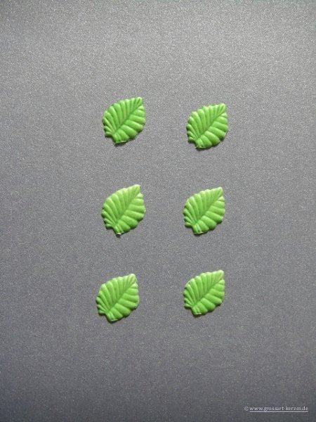 Verzierwachs, Wachsmotiv, Rosenblatt groß 6er Set versch. Farben