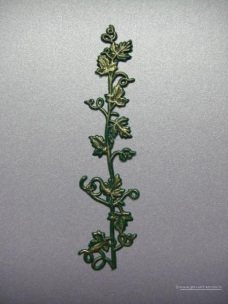 Verzierwachs, Wachsmotiv, Weinranke versch. Farben