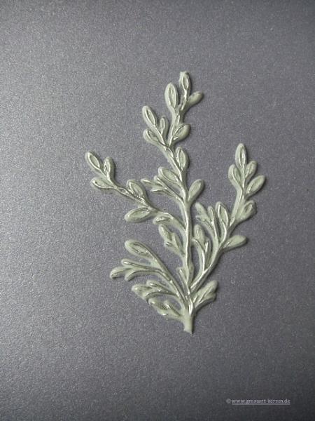 Verzierwachs, Wachsmotiv, Myrthezweig groß versch. Farben