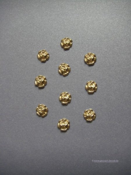 Verzierwachs, Wachsmotiv, Rosenblüte 10er Set