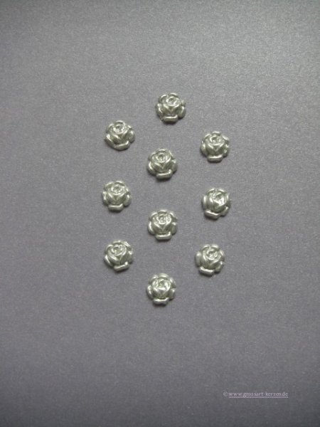 Verzierwachs, Wachsmotiv, Rosenblüte 10er Set