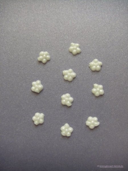Verzierwachs, Wachsdekor "Blümchen" 10er Set