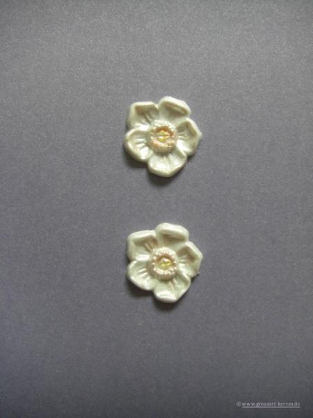 Verzierwachs, Wachsmotiv, Blüte Christrose 2er Set versch. Farben