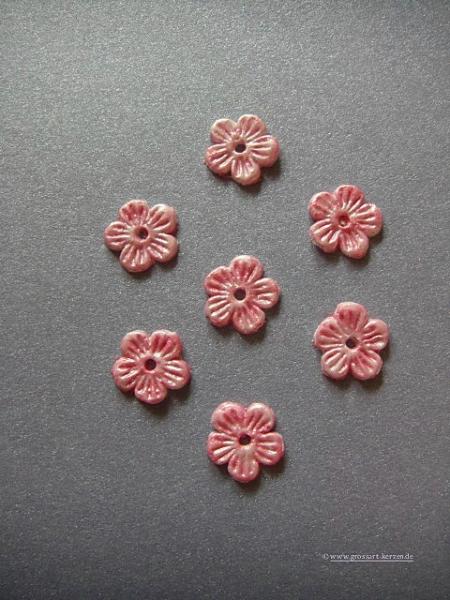 Verzierwachs, Wachsmotiv, "Blümchen" 7er Set