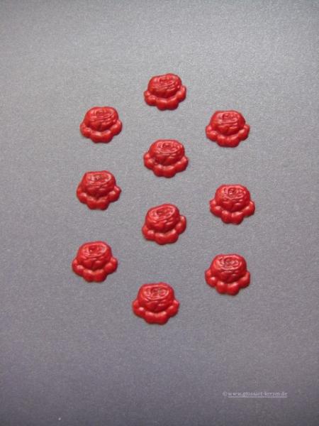 Verzierwachs, Wachsdekor  "Rose" 10er Set