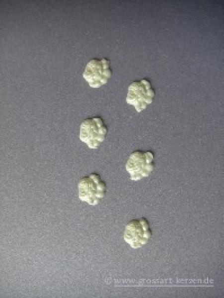 Verzierwachs, Wachsmotiv, Rosenblüte 6er Set