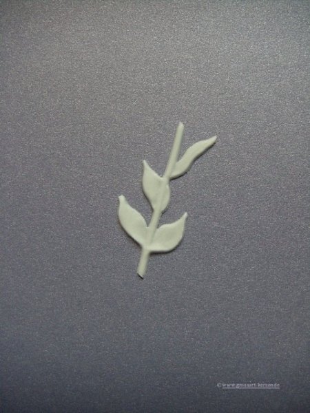 Verzierwachs, Wachsdekor  "Stengel mit Blättern"