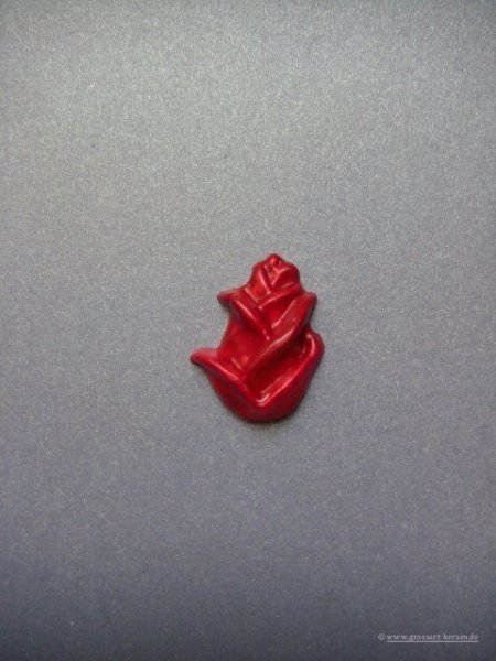 Verzierwachs, Wachsmotiv, Rosenknospe versch. Farben