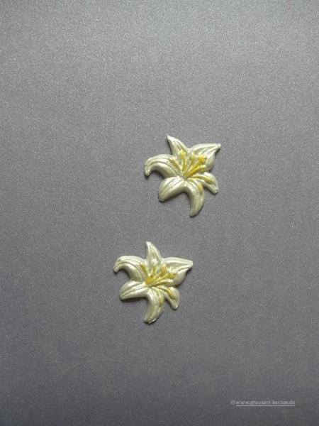 Verzierwachs, Wachsmotiv, Lilie groß 2er Set