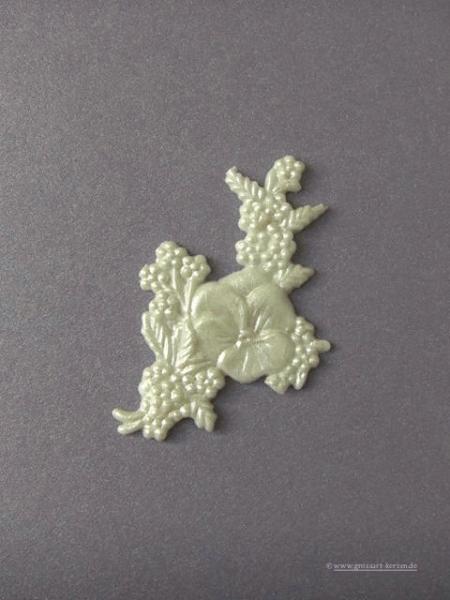 Verzierwachs, Wachsdekor,  "Blütenarrangament"