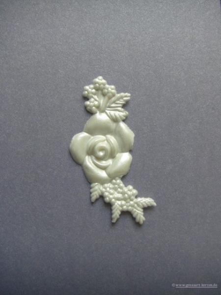 Verzierwachs, Wachsmotiv, Blütenarrangement Rose