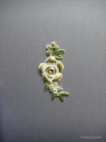Verzierwachs, Wachsmotiv, Blütenarrangement Rose