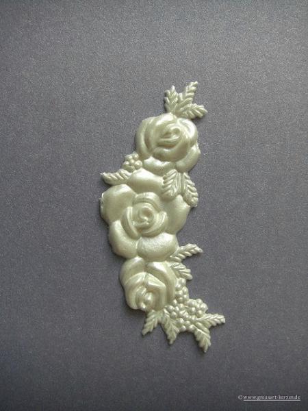 Verzierwachs, Wachsmotiv, Blütenarrangement Rose groß