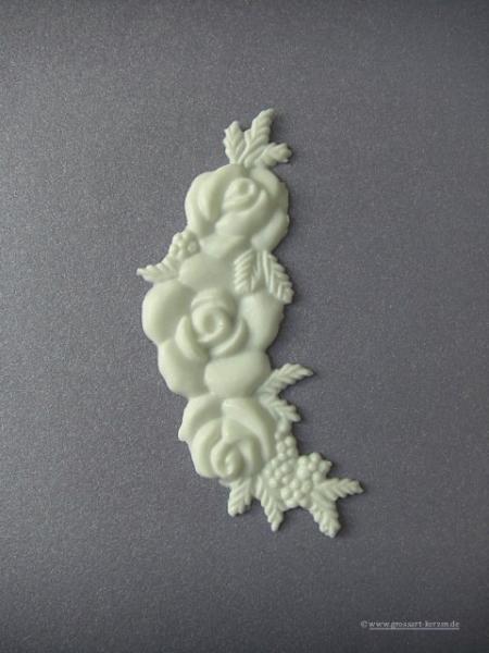 Verzierwachs, Wachsmotiv, Blütenarrangement Rose groß