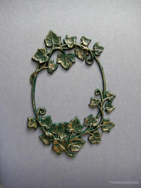 Verzierwachs, Wachsmotiv, Efeu oval versch. Farben