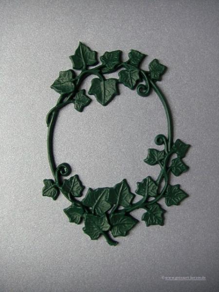 Verzierwachs, Wachsmotiv, Efeu oval versch. Farben