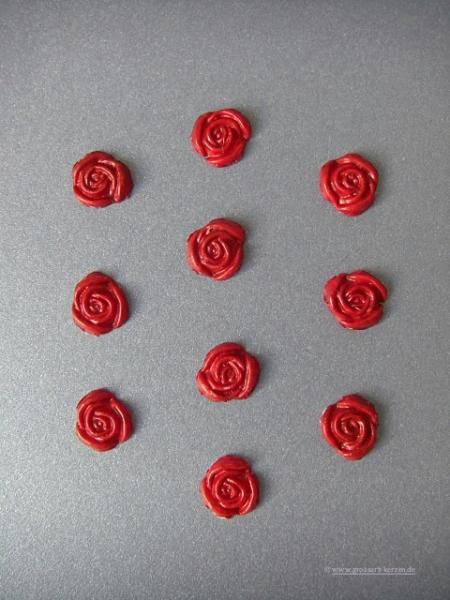 Verzierwachs, Wachsmotiv, Blüte  Rose dünn 10er Set