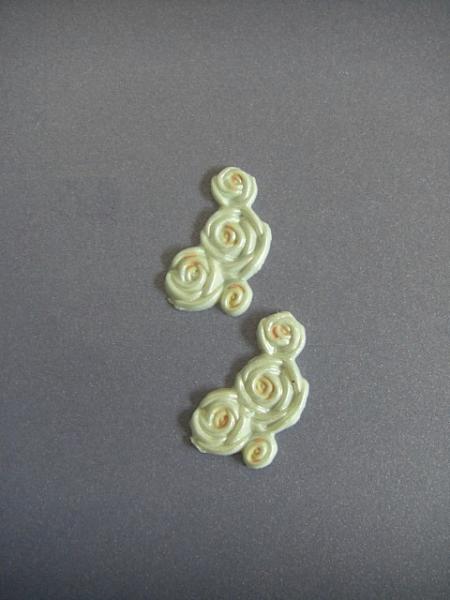 Verzierwachs, Wachsmotiv, Rosenkombination 2er Set