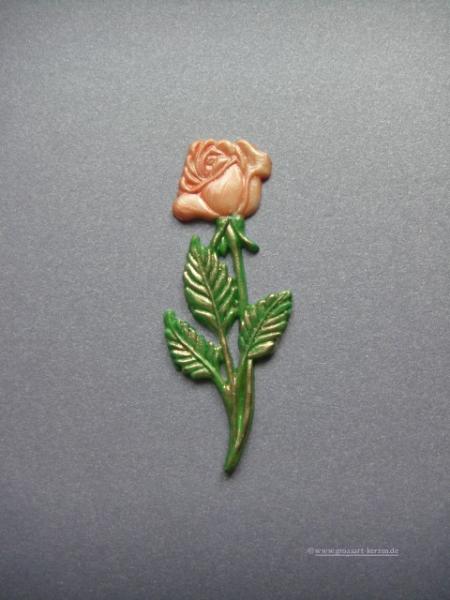 Verzierwachs, Wachsmotiv, "Rose mit Stengel"