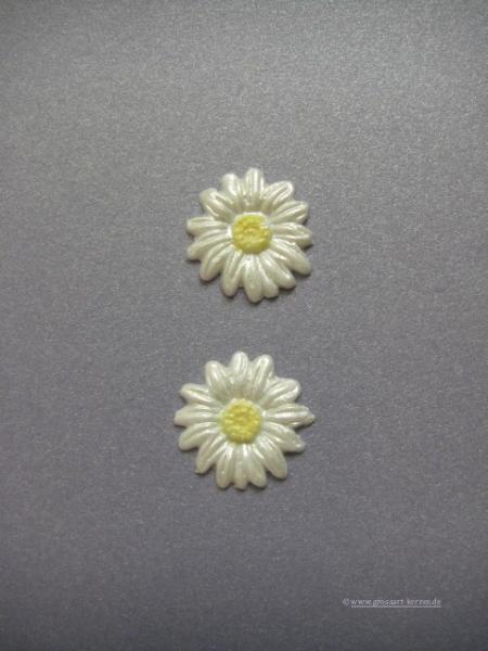 Verzierwachs, Wachsmotiv, Blüte Margarite groß 2er Set