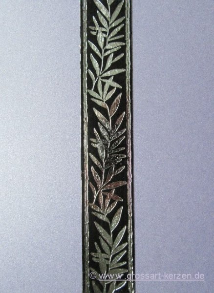 Wachsborte Olivenzweig schwarz /silber