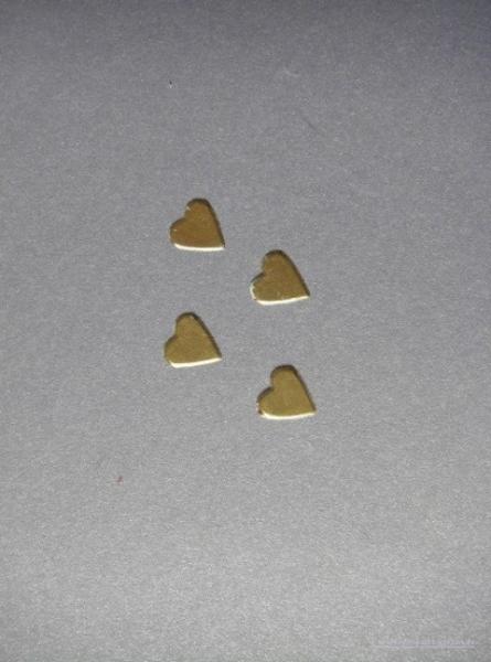 Verzierwachs "Herz klein" 4er Set